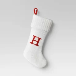 Knit Monogram Christmas Stocking White - Wondershop™ -Christmas Decorations Shop GUEST 0000446e 449e 49b8 8467 36c1c2c81ca9