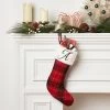 20" Plaid Monogram Christmas Holiday Stocking With Faux Fur Cuff Red/Green/White - Wondershop™ -Christmas Decorations Shop GUEST 006c9fc4 976c 494d 8f66 7a3c776e518b