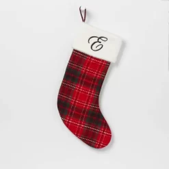 20" Plaid Monogram Christmas Holiday Stocking With Faux Fur Cuff Red/Green/White - Wondershop™ 28 20" Plaid Monogram Christmas Holiday Stocking With Faux Fur Cuff Red/Green/White - Wondershop™ -Christmas Decorations Shop GUEST 078e41a1 80ad 4302 8d97 131daeba566f