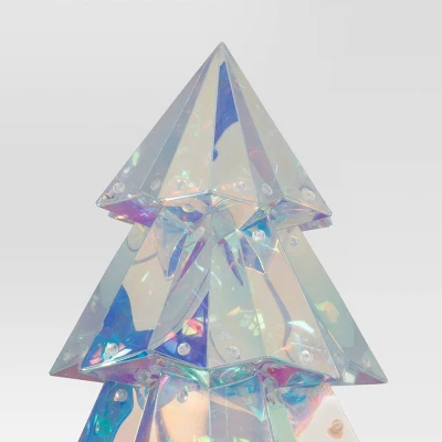 12.8" Christmas Lit Iridescent Tree Decor - Wondershop™ 5 12.8" Christmas Lit Iridescent Tree Decor - Wondershop™ - Image 3