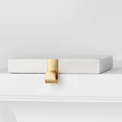 2pk Marble Christmas Stocking Holder White/Gold - Wondershop™ 5 2pk Marble Christmas Stocking Holder White/Gold - Wondershop™ - Image 3