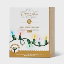 50ct Solar LED Christmas Indoor Outdoor Mini String Lights With Green Wire - Wondershop™ -Christmas Decorations Shop GUEST 0e17629e 71bf 4aa5 bcdc e902dfbba969