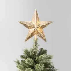 10" Pre-lit Faux Mercury Star Christmas Tree Topper - Wondershop™ -Christmas Decorations Shop GUEST 158e84b2 446e 48bc 8c4f a5976db03da8