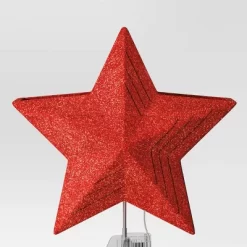10" Lit-Led Red Star Projects Gingerbread/Candy Cane/Snowflakes Christmas Tree Topper - Wondershop™ -Christmas Decorations Shop GUEST 1d905088 7d5a 4ea9 9abd c935886b2dc1