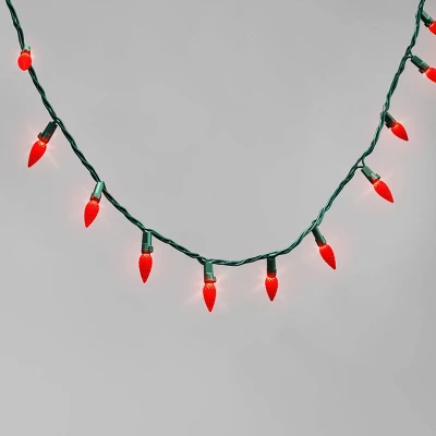 60ct LED C6 Faceted Christmas String Lights With Green Wire - Wondershop™ 9 60ct LED C6 Faceted Christmas String Lights With Green Wire - Wondershop™ - Image 7