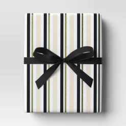 18' Christmas Fabric Ribbon Black Grosgrain - Wondershop™