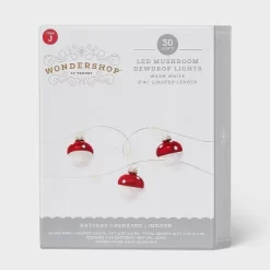30ct LED Dewdrop With Red Mushrooms Christmas Indoor Novelty String Lights Warm White With Silver Wire - Wondershop™: Fairy Lights -Christmas Decorations Shop GUEST 29b7d827 6c97 4c3f a5ff f33b1b3adbdc