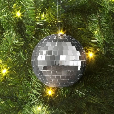 Wrap Essentials Christmas Silver Disco Ball - Wondershop™ 3 Wrap Essentials Christmas Silver Disco Ball - Wondershop™