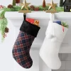 20" Christmas Plaid Stocking With Cuff Dark Blue - Wondershop™ -Christmas Decorations Shop GUEST 2ae4f8dd dbba 4c38 8009 f83635560c90