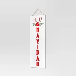 Reversible 'Felices Fiestas' To 'Feliz Navidad' Wood Christmas Wall Décor Dark Red/White - Wondershop™ -Christmas Decorations Shop GUEST 33791dec 1c6c 4ffc a2c9 8bb46795097a