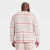 Men's "Let It Snow" Fair Isle Cozy Knit Long Sleeve Henley Holiday Matching Family Pajama Shirt - Wondershop™ Cream 1 Men's "Let It Snow" Fair Isle Cozy Knit Long Sleeve Henley Holiday Matching Family Pajama Shirt - Wondershop™ Cream -Christmas Decorations Shop GUEST 34d96053 e117 4237 98ee 4d3251c4763e