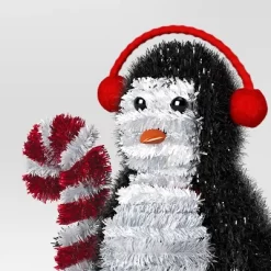 Christmas Tinsel Penguin With Headphones - Wondershop™ -Christmas Decorations Shop GUEST 359b9a79 f990 4e96 bb64 2770d00d2165