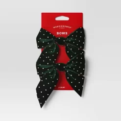 2ct Metallic Polka Dot Christmas Decorative Bow - Wondershop™ -Christmas Decorations Shop GUEST 3bc15ebf 8d34 4a6f ae85 3ae3720a270b