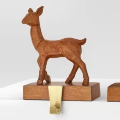 4pk Christmas Natural Carved Looking Deer - Wondershop™ -Christmas Decorations Shop GUEST 4116d323 1120 43dc 846d 2b091861db19