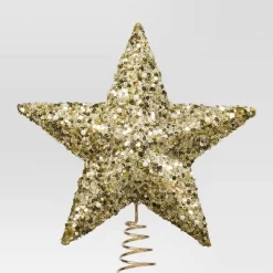 11" Unlit Gold Star Sequins And White Pearl Beads Christmas Tree Topper - Wondershop™ -Christmas Decorations Shop GUEST 481bd39f feb2 41cb b6d9 a964cda55257