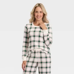 Women's Plaid Ribbed Long Sleeve Holiday Matching Family Pajama Shirt - Wondershop™ Cream 10 Women's Plaid Ribbed Long Sleeve Holiday Matching Family Pajama Shirt - Wondershop™ Cream -Christmas Decorations Shop GUEST 48696ace c01d 4c3a 9096 58f36ee8aae9