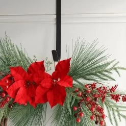 22" Christmas Unlit Asymmetrical Red Poinsettia Wreath - Wondershop™ 6 22" Christmas Unlit Asymmetrical Red Poinsettia Wreath - Wondershop™ -Christmas Decorations Shop GUEST 4b3fe364 10f4 4735 965f 5e71bf781082