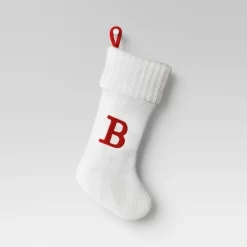 Knit Monogram Christmas Stocking White - Wondershop™ -Christmas Decorations Shop GUEST 4ea75af6 d100 43ce 8387 c8a92930fd94