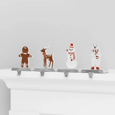 4ct Christmas Metal Character Stocking Holder - Wondershop™ 4 4ct Christmas Metal Character Stocking Holder - Wondershop™ - Image 2