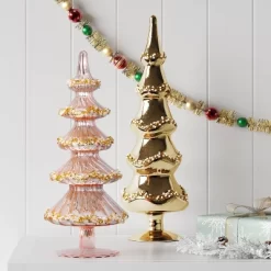 10.25" Christmas Glass Tree Pink - Wondershop™