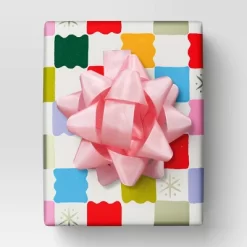6" Christmas Holiday Cheer Giant Bow Pink - Wondershop™
