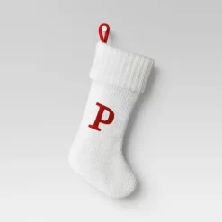 Knit Monogram Christmas Stocking White - Wondershop™ -Christmas Decorations Shop GUEST 590e749f c5c8 4d85 9a1f b5719777ce54