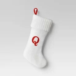 Knit Monogram Christmas Stocking White - Wondershop™ -Christmas Decorations Shop GUEST 59f014a5 508e 4532 bdc8 9a4dc12ae57e