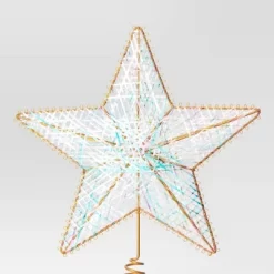 11" Unlit Gold Metal Iridescent Wrap 5 Point Star Double Sided Christmas Tree Topper - Wondershop™ 5 11" Unlit Gold Metal Iridescent Wrap 5 Point Star Double Sided Christmas Tree Topper - Wondershop™ -Christmas Decorations Shop GUEST 5a8d9b84 761c 4a32 8cab ed9328d34248