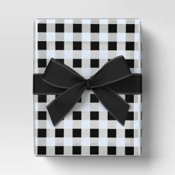 45' Christmas Fabric Ribbon Black Velvet - Wondershop™