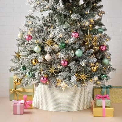 Christmas Rolled Up Tree Collar Cream - Wondershop™ 3 Christmas Rolled Up Tree Collar Cream - Wondershop™