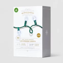 60ct LED Faceted Sphere Christmas String Lights With Green Wire - Wondershop™ 11 60ct LED Faceted Sphere Christmas String Lights With Green Wire - Wondershop™ -Christmas Decorations Shop GUEST 6071f337 6a42 4de4 b03e 8c1e76a736ac