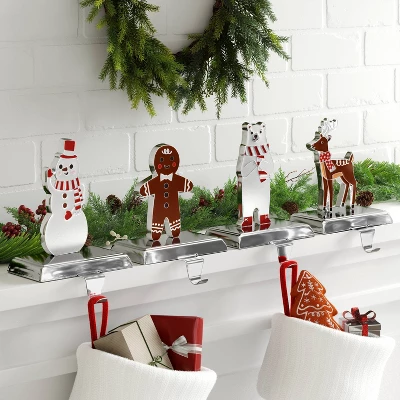 4ct Christmas Metal Character Stocking Holder - Wondershop™ 3 4ct Christmas Metal Character Stocking Holder - Wondershop™