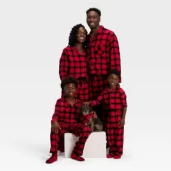 Men's Plaid Microfleece Holiday Matching Family Pajama Pants - Wondershop™ Red/Black -Christmas Decorations Shop GUEST 65681f04 b1ff 4eae 861d 21709c8e84b8 5