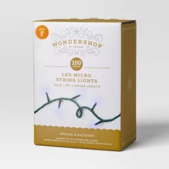 9.5' 3mm 100ct LED Micro Christmas String Lights With Green Wire - Wondershop™ -Christmas Decorations Shop GUEST 65eb7382 a1ce 4494 a190 1be6ffcda734