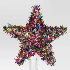 11" Lit-Led Multi Tinsel Star Twinkle Warm White Lights Christmas Tree Topper - Wondershop™ 7 11" Lit-Led Multi Tinsel Star Twinkle Warm White Lights Christmas Tree Topper - Wondershop™ -Christmas Decorations Shop GUEST 679e2025 0a32 4c2c 9ed7 22afd1274717