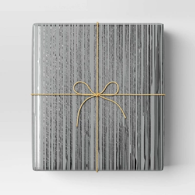 30” 25 Sq Ft Christmas Roll Wrap Dripping Silver On Grey - Wondershop™ 3 30” 25 Sq Ft Christmas Roll Wrap Dripping Silver On Grey - Wondershop™