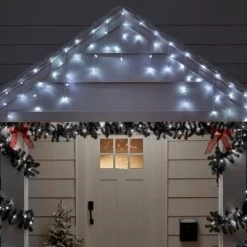 70ct LED Christmas Icicle Lights With White Wire - Wondershop™