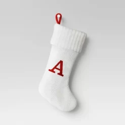 Knit Monogram Christmas Stocking White - Wondershop™ -Christmas Decorations Shop GUEST 695e57d8 d584 4928 93eb 70e75286762b