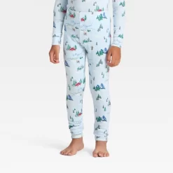 Toddler "Tis The Ski-son!" Cozy Knit Long Sleeve Shirt And Pants Holiday Matching Family Pajama Set - Wondershop™ Blue -Christmas Decorations Shop GUEST 6afed1b7 8c53 400c b769 b322ffb2c05e