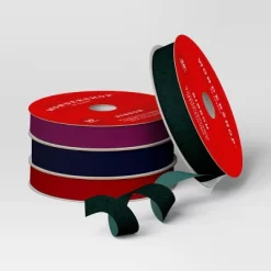 4 Pk Christmas Velvet Ribbon Dark Luxe - Wondershop™ 5 4 Pk Christmas Velvet Ribbon Dark Luxe - Wondershop™ -Christmas Decorations Shop GUEST 7481bc7f 7d08 4ad7 b31c a3f5dc05de9f