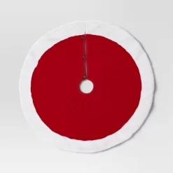 Christmas Plush With Fur Trim Tree Skirt Red And White - Wondershop™ -Christmas Decorations Shop GUEST 7494d0ba 396a 4a40 9827 6d195cf84405