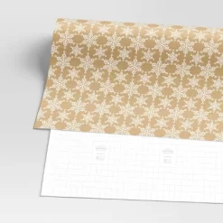 40" 125 Sq Ft Christmas Roll Wrap White Flakes On Brown Kraft - Wondershop™ 5 40" 125 Sq Ft Christmas Roll Wrap White Flakes On Brown Kraft - Wondershop™ -Christmas Decorations Shop GUEST 770a5904 c3a9 4c34 9027 bb03b8473028