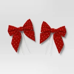 2ct Metallic Polka Dot Christmas Decorative Bow - Wondershop™ -Christmas Decorations Shop GUEST 7805a6cf 581e 4744 9c41 b6d1da4d13ed