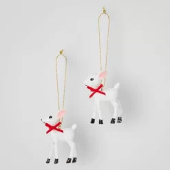 2ct Retro Small Deer Christmas Tree Ornament Set - Wondershop™ -Christmas Decorations Shop GUEST 7c0f36db 45f8 4ef9 97b1 4b6255db4cfb