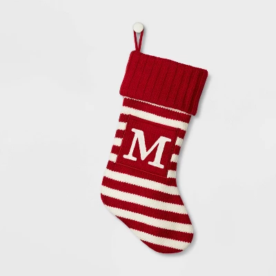 Knit Striped Monogram Christmas Stocking - Wondershop™ 16 Knit Striped Monogram Christmas Stocking - Wondershop™ - Image 14