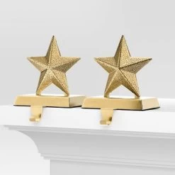 2pk Christmas Lit Metal Perforated Star Stocking Holder Gold - Wondershop™ -Christmas Decorations Shop GUEST 823c8b10 4891 4f16 b408 88897a1bde16