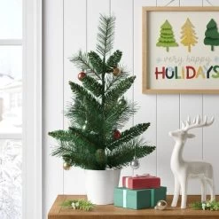 Christmas Ceramic Iridescent Deer Figural - Wondershop™