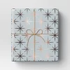 30” 25 Sq Ft Christmas Roll Wrap Silver Stars On Light Blue - Wondershop™