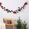 Christmas Fabric Poinsettia Garland Decor - Wondershop™ -Christmas Decorations Shop GUEST 935aa97f 3ed8 471c a1b4 4bb60f280bd2