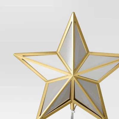 12.25" Warm White Lights Faceted Star Christmas Tree Topper Gold - Wondershop™: Indoor Decor: Indoor Decor: Indoor Decor 5 12.25" Warm White Lights Faceted Star Christmas Tree Topper Gold - Wondershop™: Indoor Decor: Indoor Decor: Indoor Decor - Image 3